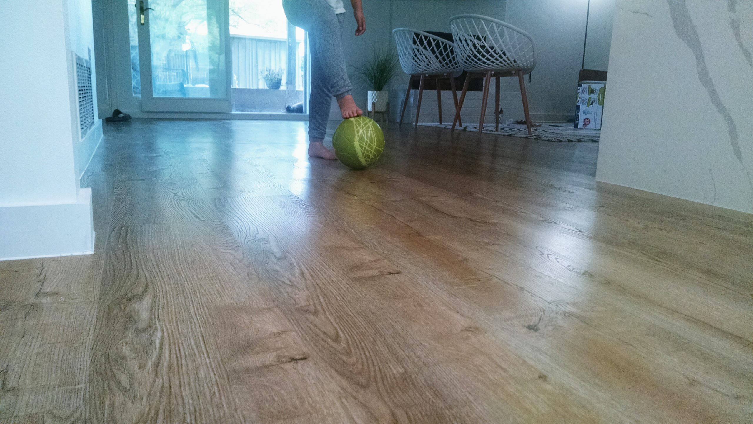 soccer ball in house