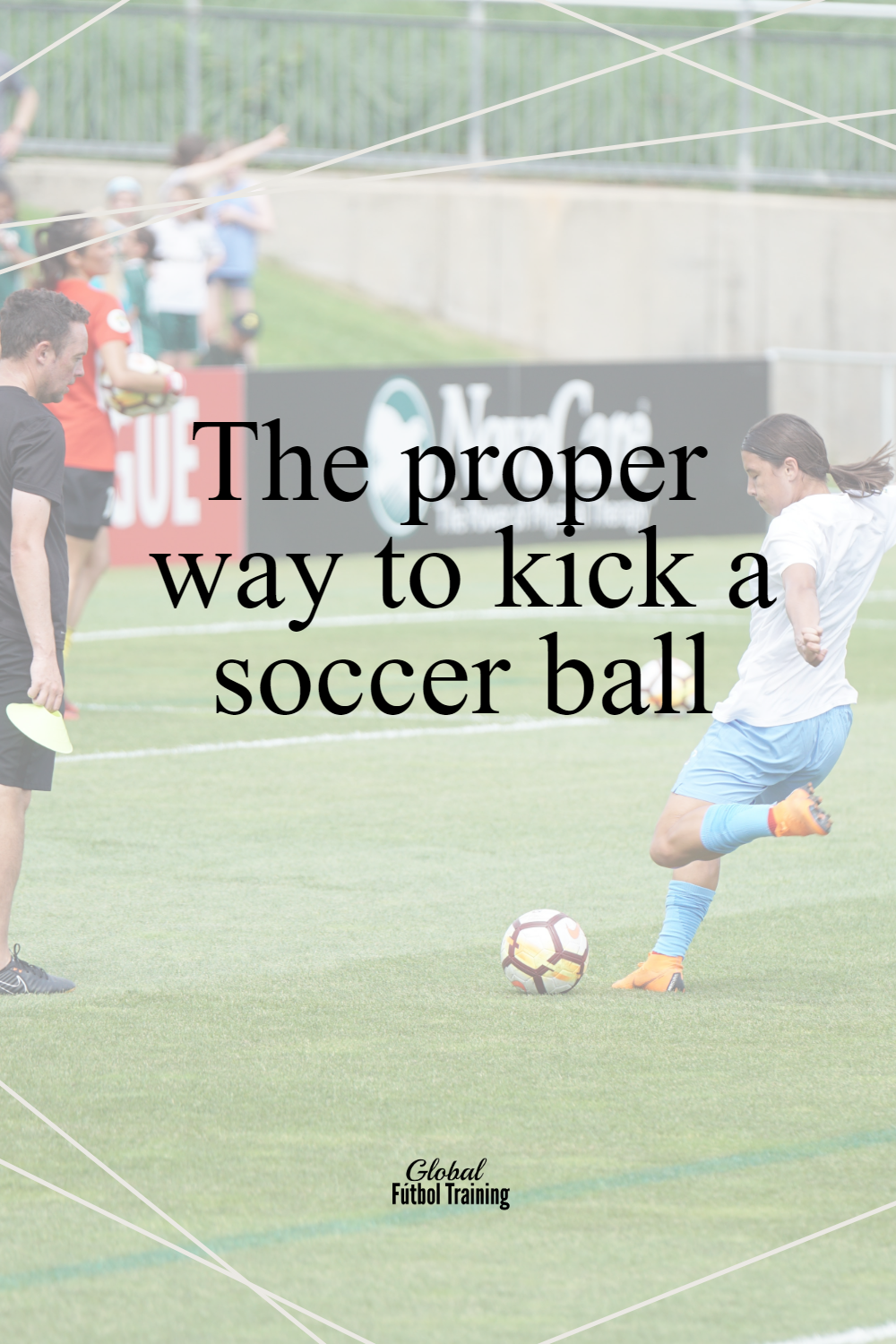 Kick a soccer ball the proper way [laces and bending] video