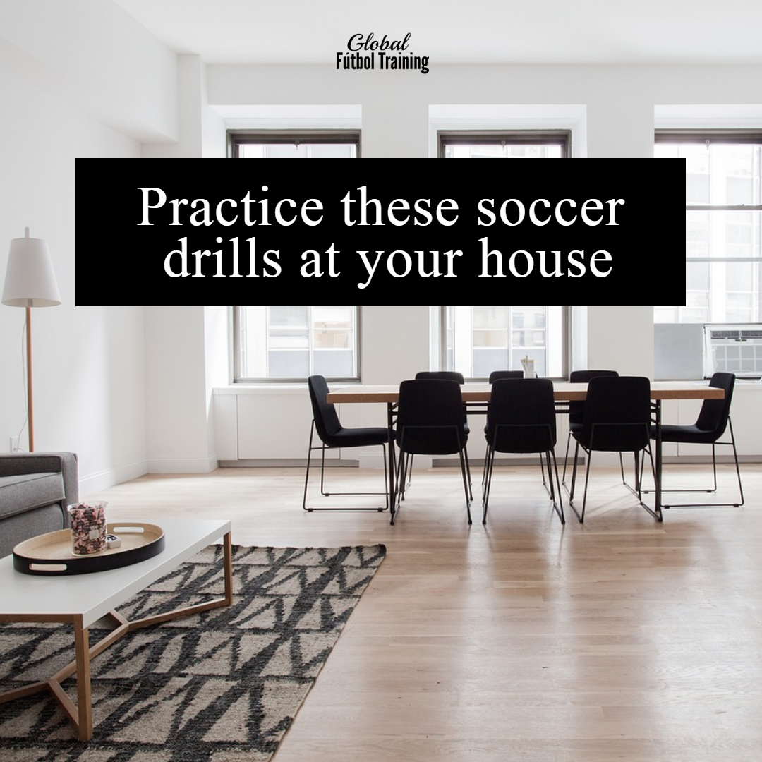 Soccer drills at your house to practice [Pass, dribble, 1st touch]
