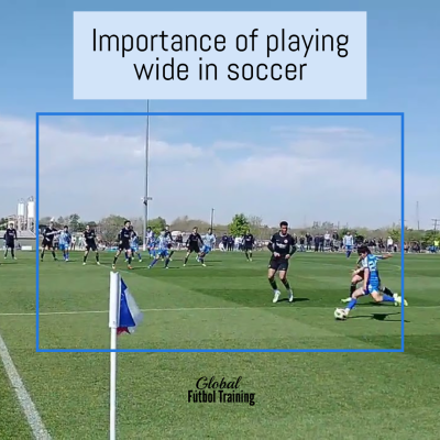 Importance of playing wide in soccer